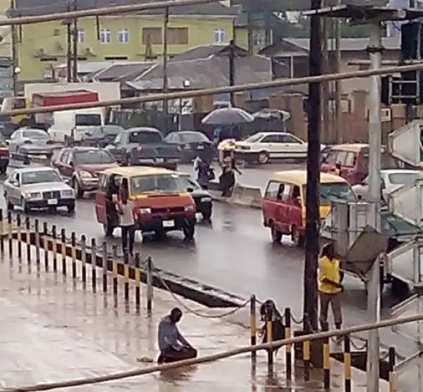 Muslim Man Seen Praying In The Rain In Benin [See Photo]